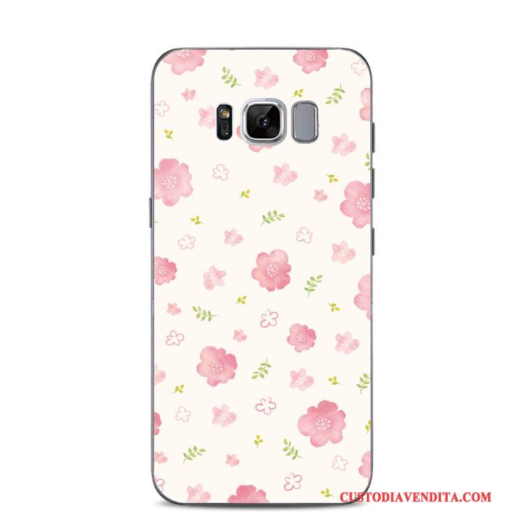 Custodia Samsung Galaxy S8+ Goffratura Pizzo Supporto, Cover Samsung Galaxy S8+ Silicone Chiaro Fresco