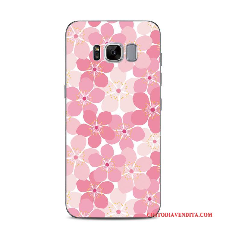 Custodia Samsung Galaxy S8+ Goffratura Pizzo Supporto, Cover Samsung Galaxy S8+ Silicone Chiaro Fresco