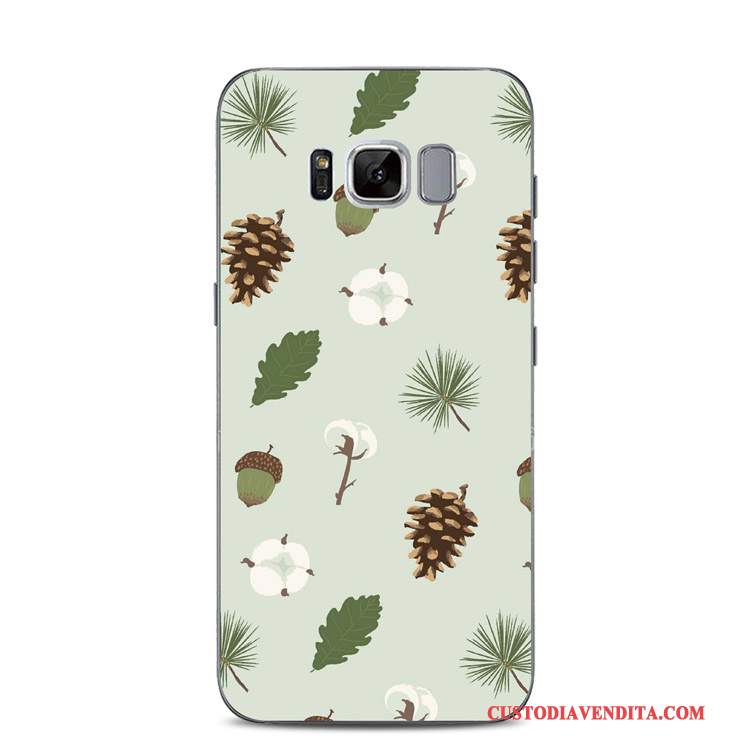 Custodia Samsung Galaxy S8+ Goffratura Pizzo Supporto, Cover Samsung Galaxy S8+ Silicone Chiaro Fresco