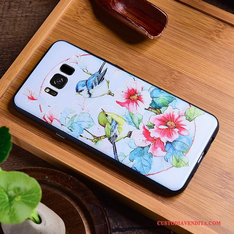 Custodia Samsung Galaxy S8+ Goffratura Telefono Di Personalità, Cover Samsung Galaxy S8+ Vintage Tutto Incluso Anti-caduta