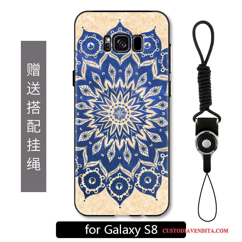 Custodia Samsung Galaxy S8 Goffratura Totem Semplici, Cover Samsung Galaxy S8 Creativo Telefono Di Personalità