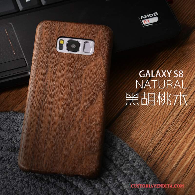 Custodia Samsung Galaxy S8 Legno Massello Regalo Sottile, Cover Samsung Galaxy S8 Protezione Legnotelefono