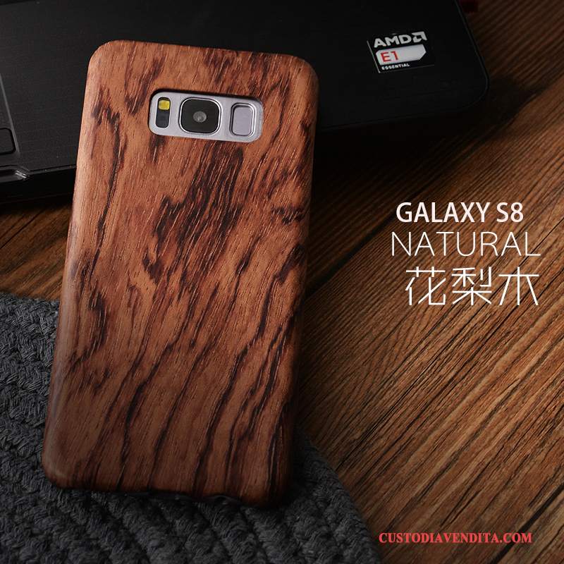 Custodia Samsung Galaxy S8 Legno Massello Regalo Sottile, Cover Samsung Galaxy S8 Protezione Legnotelefono