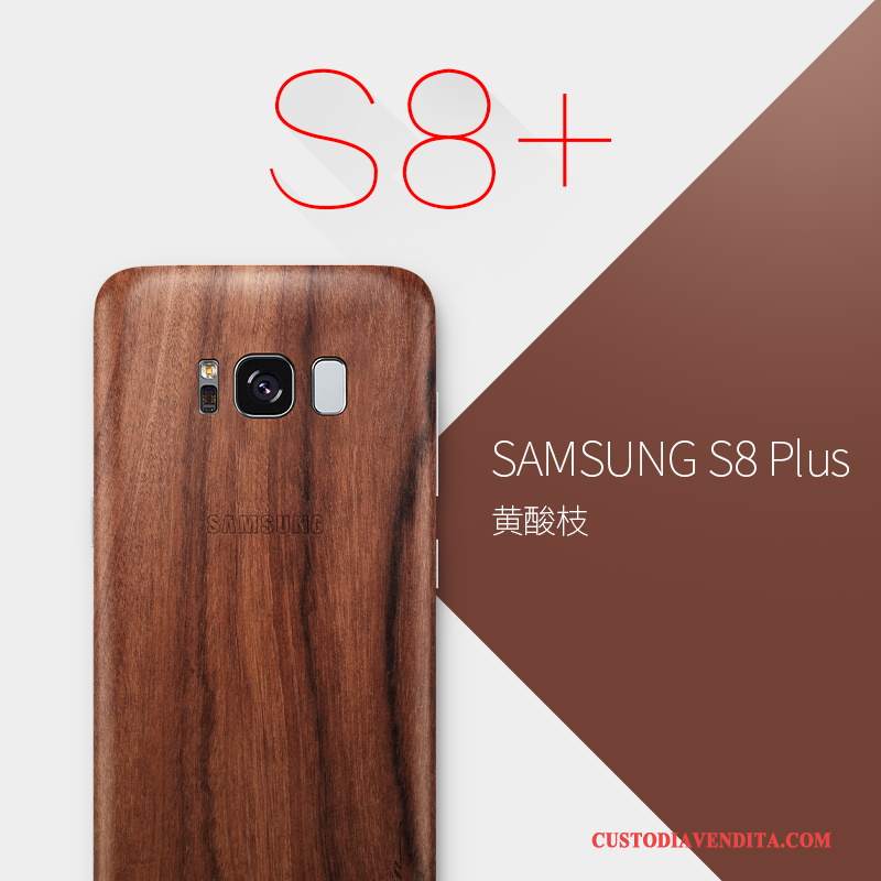 Custodia Samsung Galaxy S8+ Legno Massello Telefono Borse, Cover Samsung Galaxy S8+ Protezione Sottile