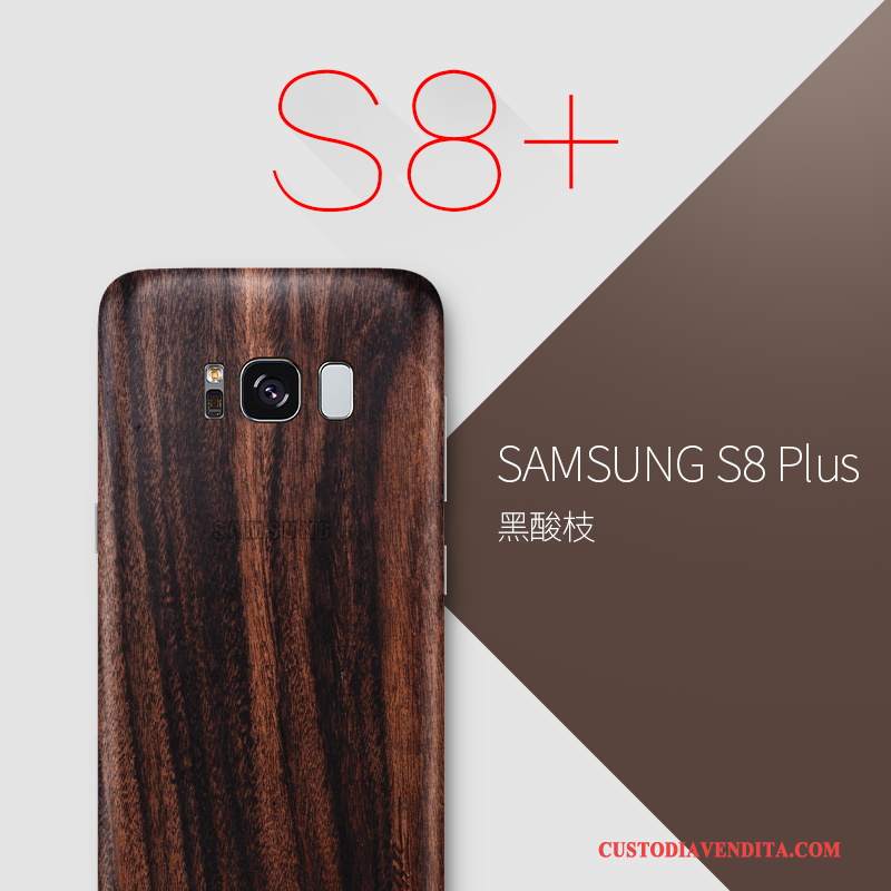 Custodia Samsung Galaxy S8+ Legno Massello Telefono Borse, Cover Samsung Galaxy S8+ Protezione Sottile