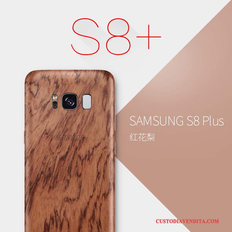 Custodia Samsung Galaxy S8+ Legno Massello Telefono Borse, Cover Samsung Galaxy S8+ Protezione Sottile