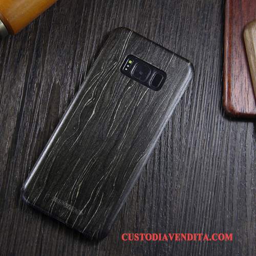 Custodia Samsung Galaxy S8 Legno Massello Telefono Sottile, Cover Samsung Galaxy S8 Protezione Legno Marchio Di Tendenza