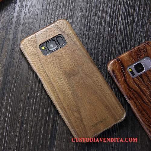 Custodia Samsung Galaxy S8 Legno Massello Telefono Sottile, Cover Samsung Galaxy S8 Protezione Legno Marchio Di Tendenza