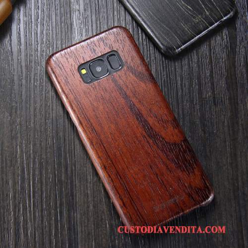 Custodia Samsung Galaxy S8 Legno Massello Telefono Sottile, Cover Samsung Galaxy S8 Protezione Legno Marchio Di Tendenza