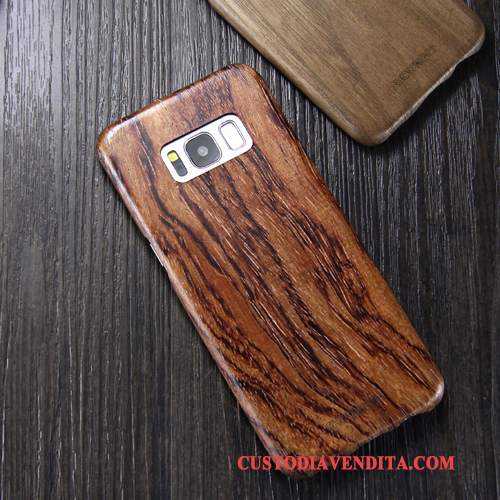 Custodia Samsung Galaxy S8 Legno Massello Telefono Sottile, Cover Samsung Galaxy S8 Protezione Legno Marchio Di Tendenza