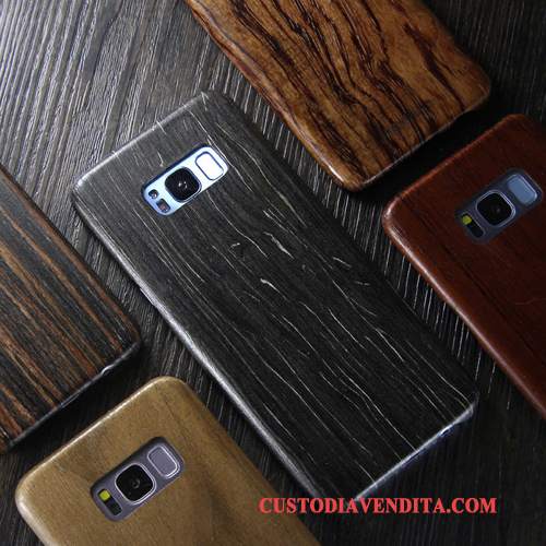 Custodia Samsung Galaxy S8 Legno Massello Telefono Sottile, Cover Samsung Galaxy S8 Protezione Legno Marchio Di Tendenza