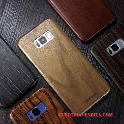 Custodia Samsung Galaxy S8 Legno Massello Telefono Sottile, Cover Samsung Galaxy S8 Protezione Legno Marchio Di Tendenza