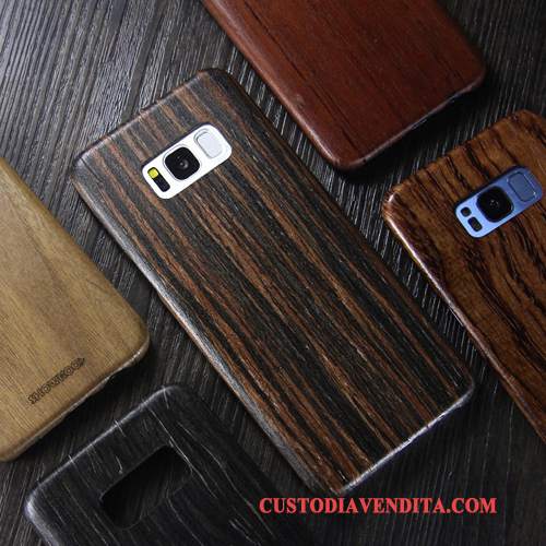 Custodia Samsung Galaxy S8 Legno Massello Telefono Sottile, Cover Samsung Galaxy S8 Protezione Legno Marchio Di Tendenza