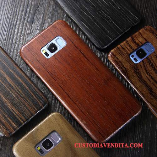 Custodia Samsung Galaxy S8 Legno Massello Telefono Sottile, Cover Samsung Galaxy S8 Protezione Legno Marchio Di Tendenza