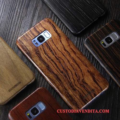 Custodia Samsung Galaxy S8 Legno Massello Telefono Sottile, Cover Samsung Galaxy S8 Protezione Legno Marchio Di Tendenza