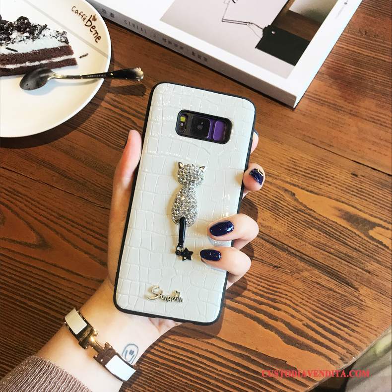 Custodia Samsung Galaxy S8 Moda Telefono Bianco, Cover Samsung Galaxy S8 Creativo Tendenza Tutto Incluso