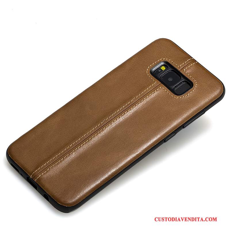 Custodia Samsung Galaxy S8 Pelle Anti-cadutatelefono, Cover Samsung Galaxy S8 Silicone Coperchio Posteriore Tutto Incluso