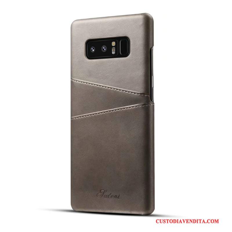 Custodia Samsung Galaxy S8+ Pelle Arancione Di Personalità, Cover Samsung Galaxy S8+ Protezione Belli Affari