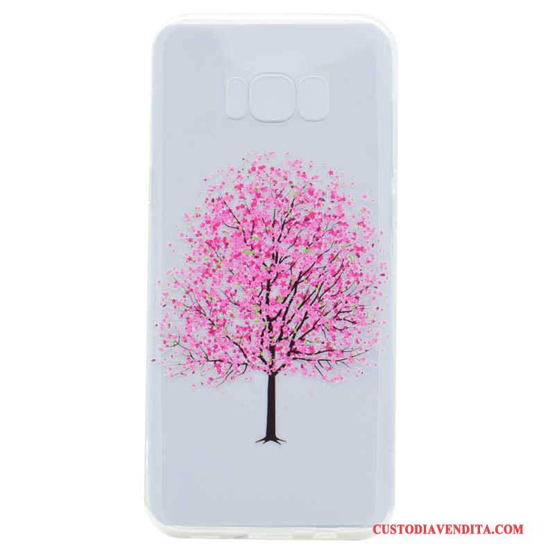 Custodia Samsung Galaxy S8 Pelle Fresco Rosa, Cover Samsung Galaxy S8 Cartone Animato Telefono Stampati