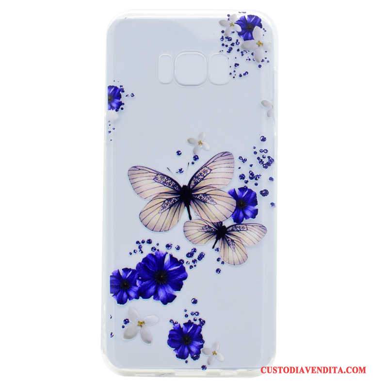 Custodia Samsung Galaxy S8 Pelle Fresco Rosa, Cover Samsung Galaxy S8 Cartone Animato Telefono Stampati