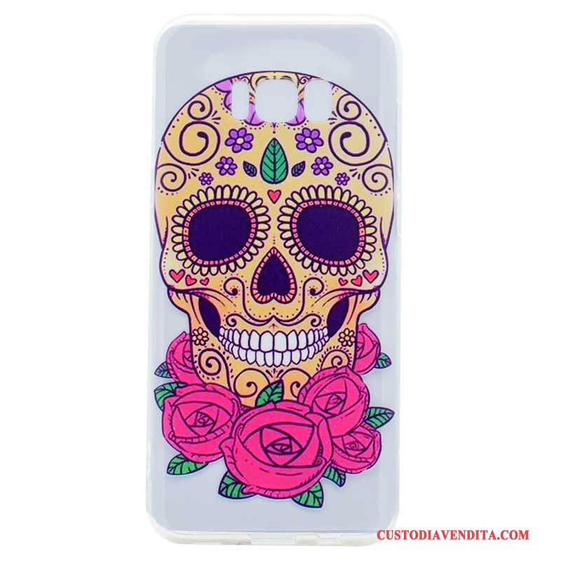 Custodia Samsung Galaxy S8 Pelle Fresco Rosa, Cover Samsung Galaxy S8 Cartone Animato Telefono Stampati