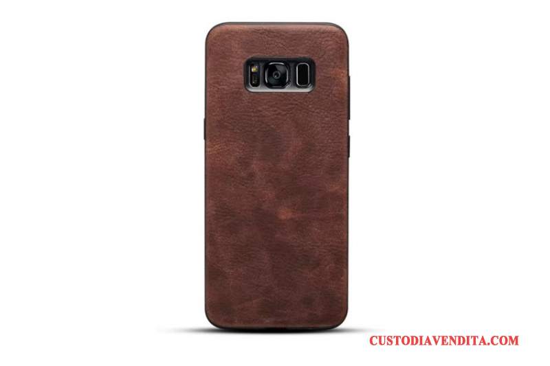 Custodia Samsung Galaxy S8 Pelle Giallo Modello, Cover Samsung Galaxy S8 Protezione Morbidotelefono