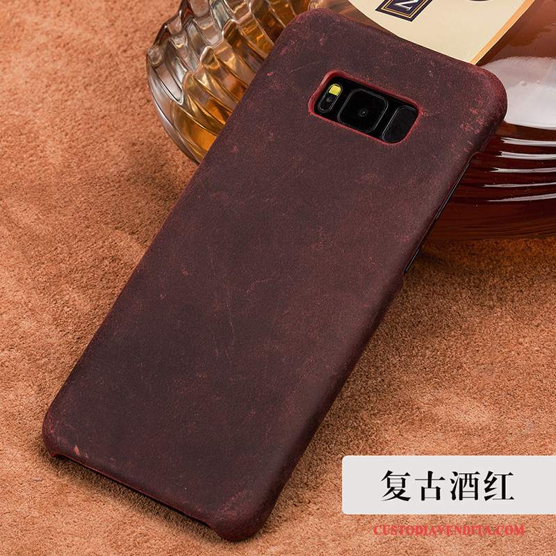 Custodia Samsung Galaxy S8+ Pelle High End Lusso, Cover Samsung Galaxy S8+ Moda Tendenzatelefono