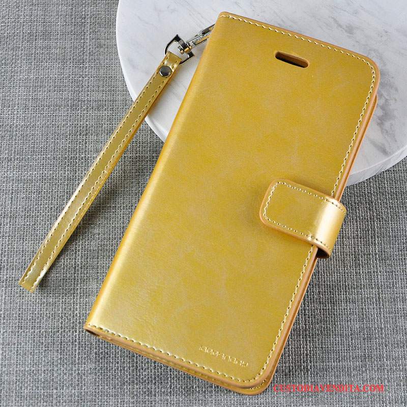 Custodia Samsung Galaxy S8 Pelle Morbidotelefono, Cover Samsung Galaxy S8 Portafoglio Oro