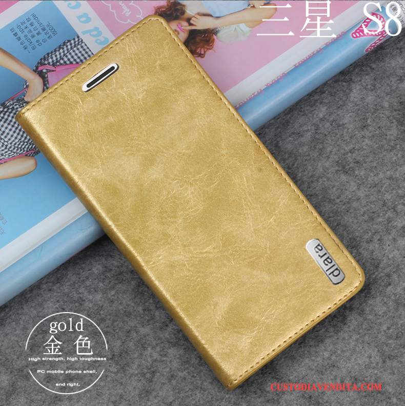 Custodia Samsung Galaxy S8 Pelle Morbidotelefono, Cover Samsung Galaxy S8 Protezione Anti-caduta Tutto Incluso