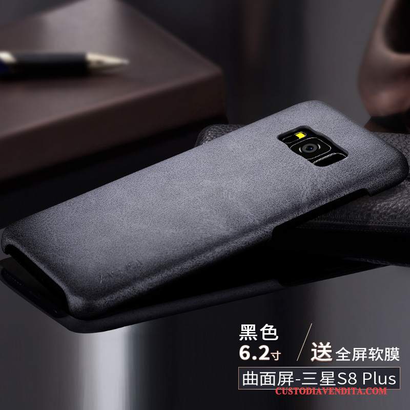 Custodia Samsung Galaxy S8+ Pelle Nuovotelefono, Cover Samsung Galaxy S8+ Protezione Sottile Anti-caduta