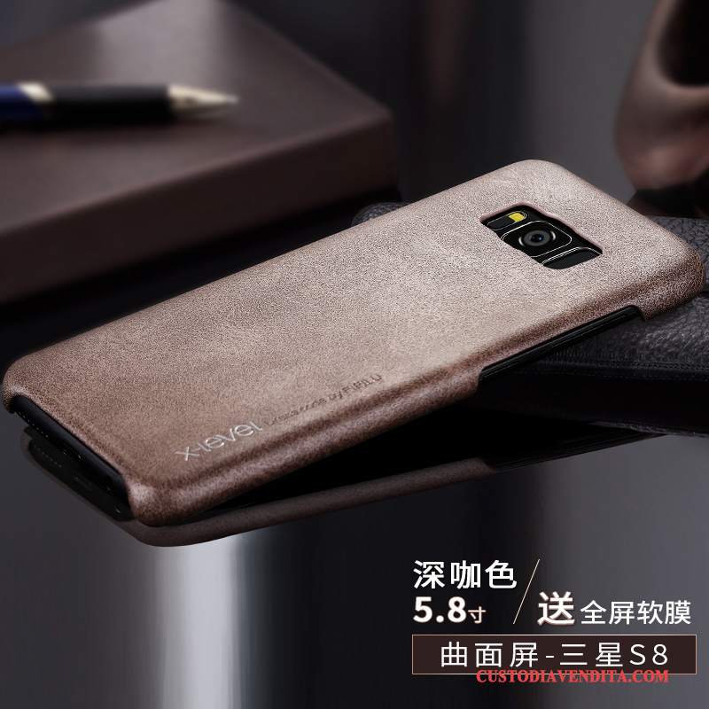 Custodia Samsung Galaxy S8 Pelle Sottile Nuovo, Cover Samsung Galaxy S8 Protezione Anti-cadutatelefono