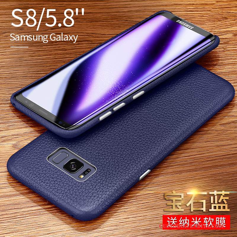 Custodia Samsung Galaxy S8 Pelle Telefono Anti-caduta, Cover Samsung Galaxy S8 Nuovo Nero