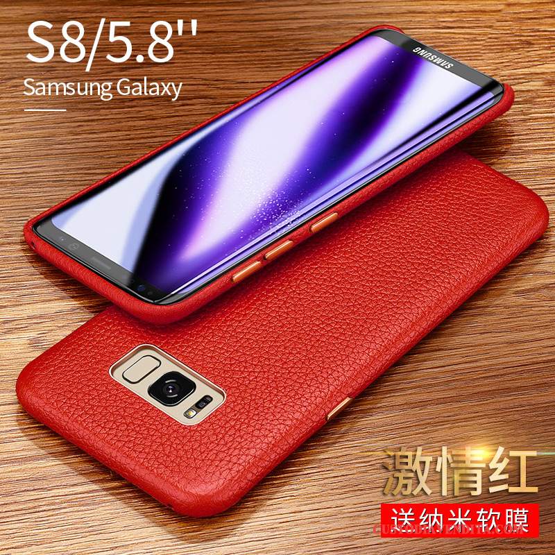 Custodia Samsung Galaxy S8 Pelle Telefono Anti-caduta, Cover Samsung Galaxy S8 Nuovo Nero