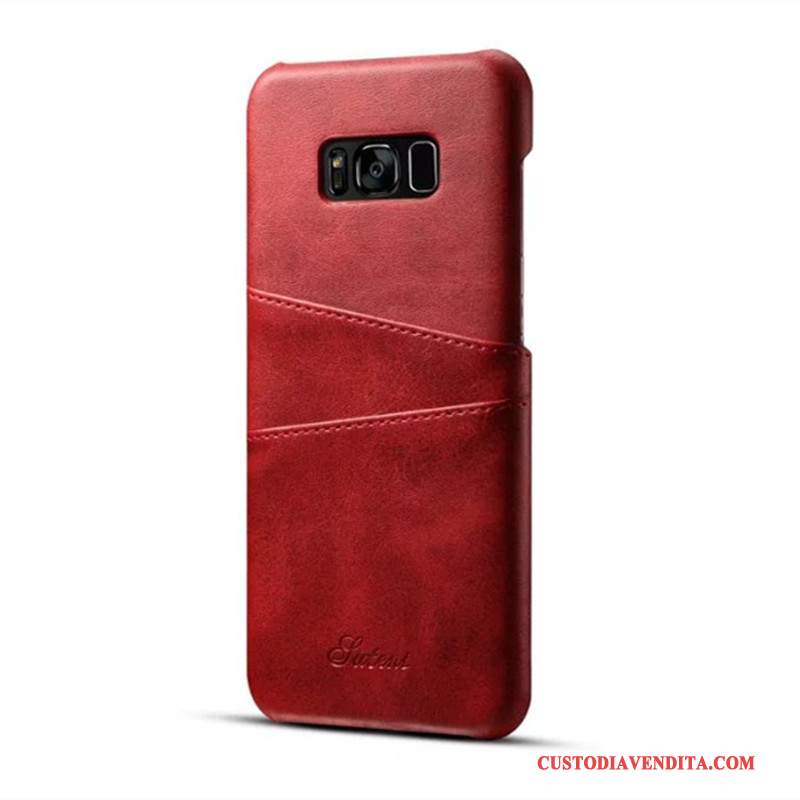 Custodia Samsung Galaxy S8 Pelle Telefono Giallo, Cover Samsung Galaxy S8 Protezione Carta Anti-caduta