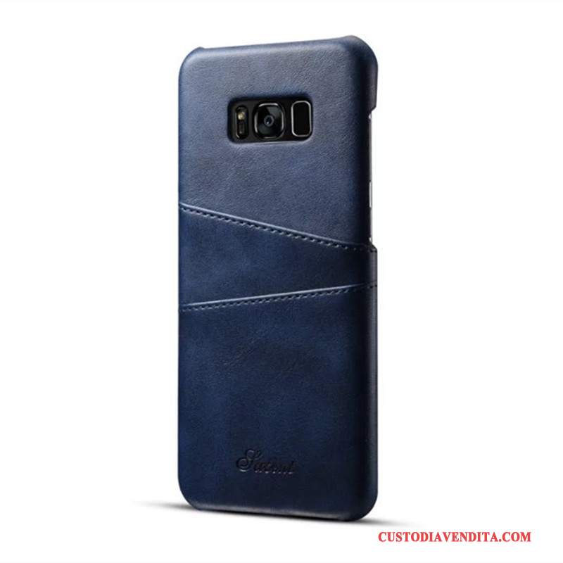 Custodia Samsung Galaxy S8 Pelle Telefono Giallo, Cover Samsung Galaxy S8 Protezione Carta Anti-caduta