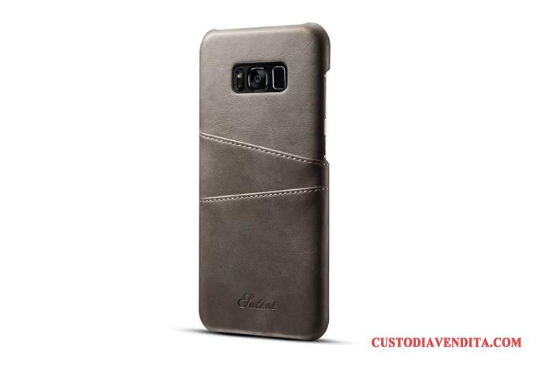 Custodia Samsung Galaxy S8 Pelle Telefono Giallo, Cover Samsung Galaxy S8 Protezione Carta Anti-caduta