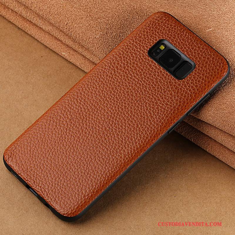 Custodia Samsung Galaxy S8+ Pelle Telefono Tutto Incluso, Cover Samsung Galaxy S8+ Protezione Di Personalità Rosso