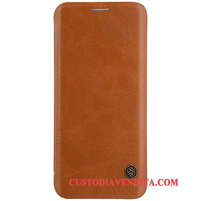 Custodia Samsung Galaxy S8+ Protezione Affari Oro, Cover Samsung Galaxy S8+ Pelle Vino Rosso