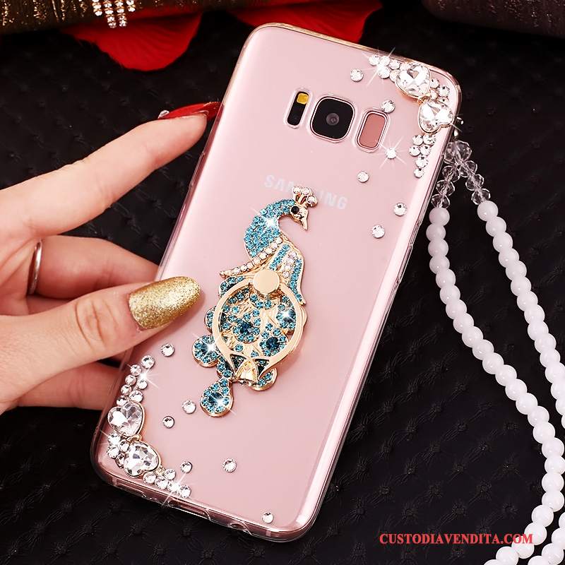 Custodia Samsung Galaxy S8+ Protezione Anti-caduta Rosa, Cover Samsung Galaxy S8+ Strass Telefono