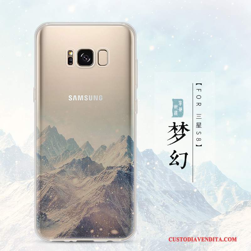 Custodia Samsung Galaxy S8 Protezione Anti-cadutatelefono, Cover Samsung Galaxy S8 Creativo Trasparente Morbido