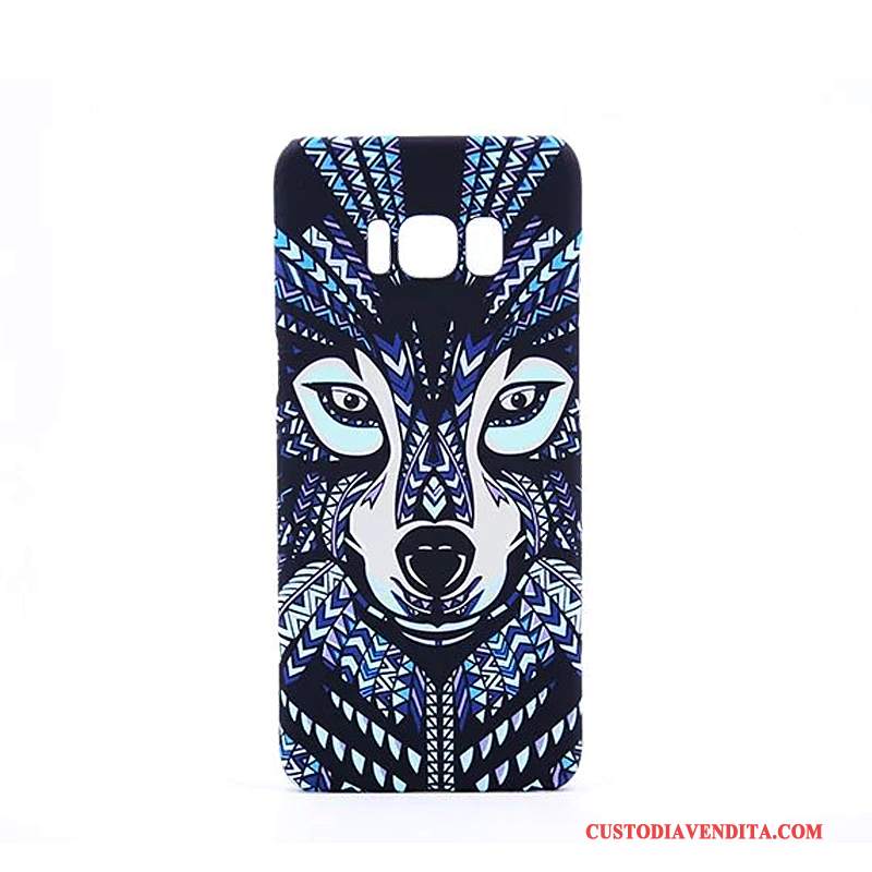 Custodia Samsung Galaxy S8+ Protezione Blu Macchiati, Cover Samsung Galaxy S8+ Cartone Animato Morbido Animale