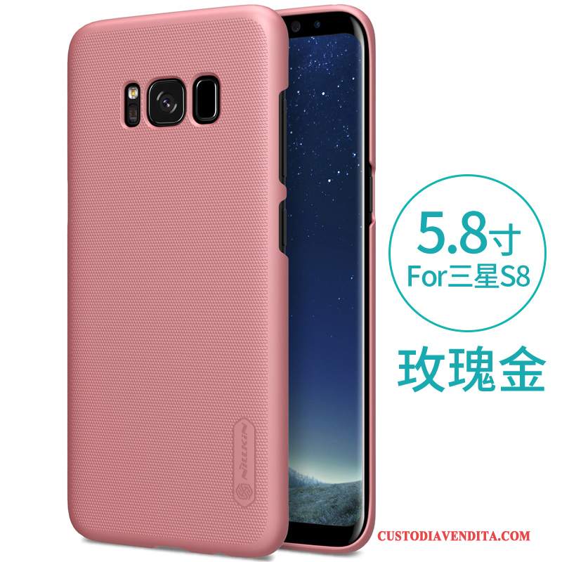 Custodia Samsung Galaxy S8 Protezione Difficile Anti-caduta, Cover Samsung Galaxy S8 Macchiati Rosa