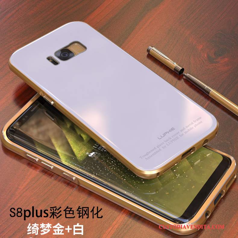 Custodia Samsung Galaxy S8+ Protezione Oro Anti-caduta, Cover Samsung Galaxy S8+ Metallo Telaio