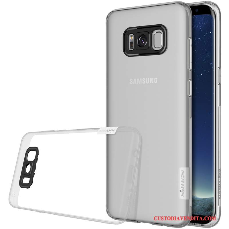 Custodia Samsung Galaxy S8+ Protezione Oro Morbido, Cover Samsung Galaxy S8+ Trasparente