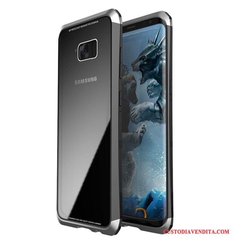 Custodia Samsung Galaxy S8 Protezione Oro Tutto Incluso, Cover Samsung Galaxy S8 Telaio Anti-caduta