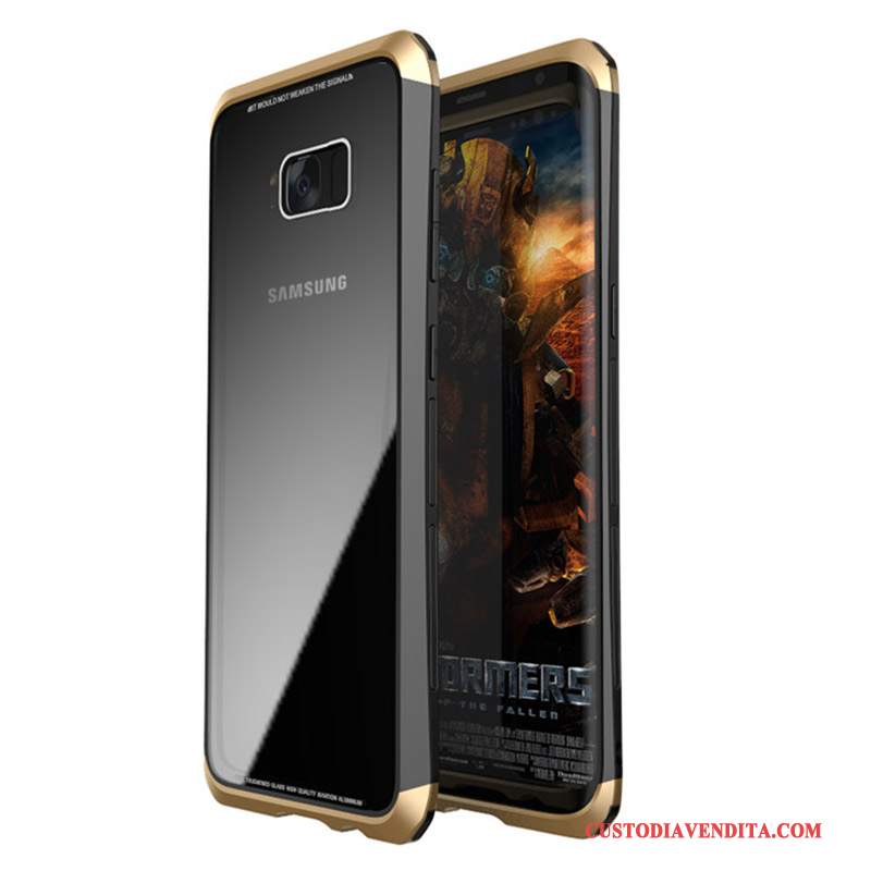 Custodia Samsung Galaxy S8 Protezione Oro Tutto Incluso, Cover Samsung Galaxy S8 Telaio Anti-caduta