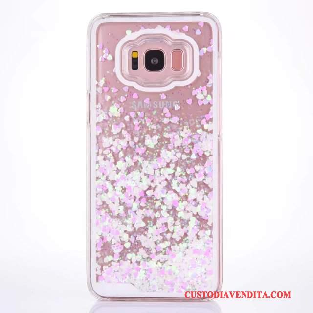 Custodia Samsung Galaxy S8 Protezione Plastica Blu, Cover Samsung Galaxy S8 Rosa Liquido