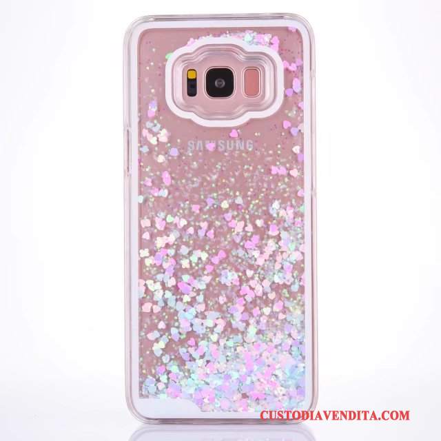 Custodia Samsung Galaxy S8 Protezione Plastica Blu, Cover Samsung Galaxy S8 Rosa Liquido