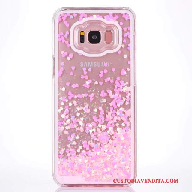 Custodia Samsung Galaxy S8 Protezione Plastica Blu, Cover Samsung Galaxy S8 Rosa Liquido