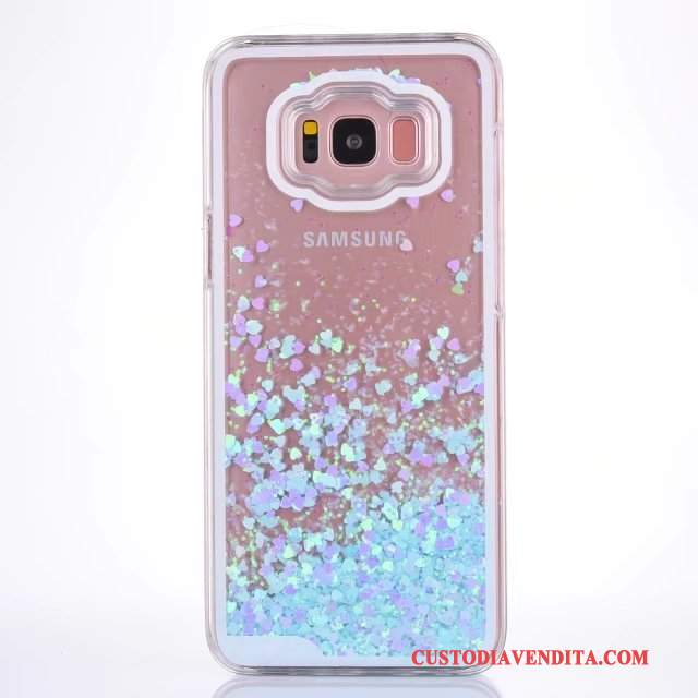 Custodia Samsung Galaxy S8 Protezione Plastica Blu, Cover Samsung Galaxy S8 Rosa Liquido